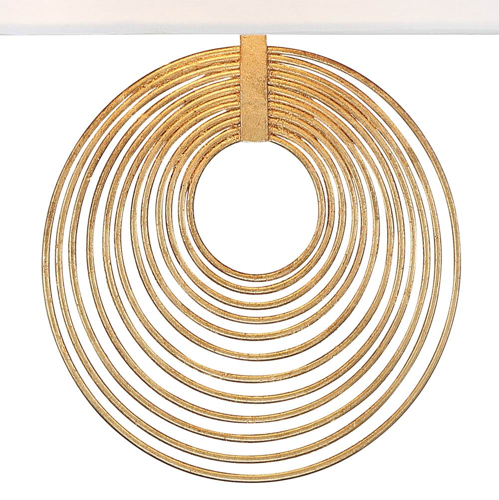Crystorama Doral 2 Light Renaissance Gold Wall Mount