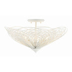 Crystorama DOR-B7703-MT Matte White Doral 3 Light Matte White Semi Flush Mount Image 3