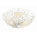 Crystorama DOR-B7703-MT Matte White Doral 3 Light Matte White Semi Flush Mount Image 2