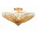 Crystorama DOR-B7703-RG Renaissance Gold Doral 3 Light Renaissance Gold Ceiling Mount Image 6