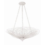 Crystorama Doral 6 Light Matte White Chandelier