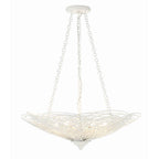 Crystorama DOR-B7706-MT Matte White Doral 6 Light Matte White Chandelier Image 4