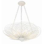 Crystorama DOR-B7706-MT Matte White Doral 6 Light Matte White Chandelier Image 3