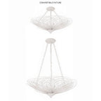 Crystorama DOR-B7706-MT Matte White Doral 6 Light Matte White Chandelier Image 2