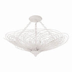 Crystorama DOR-B7706-MT_CEILING Matte White Doral 6 Light Matte White Semi Flush Mount Image 1