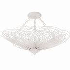 Crystorama DOR-B7706-MT_CEILING Matte White Doral 6 Light Matte White Semi Flush Mount Image 3
