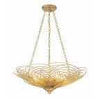 Crystorama DOR-B7706-RG Renaissance Gold Doral 6 Light Renaissance Gold Chandelier Image 1