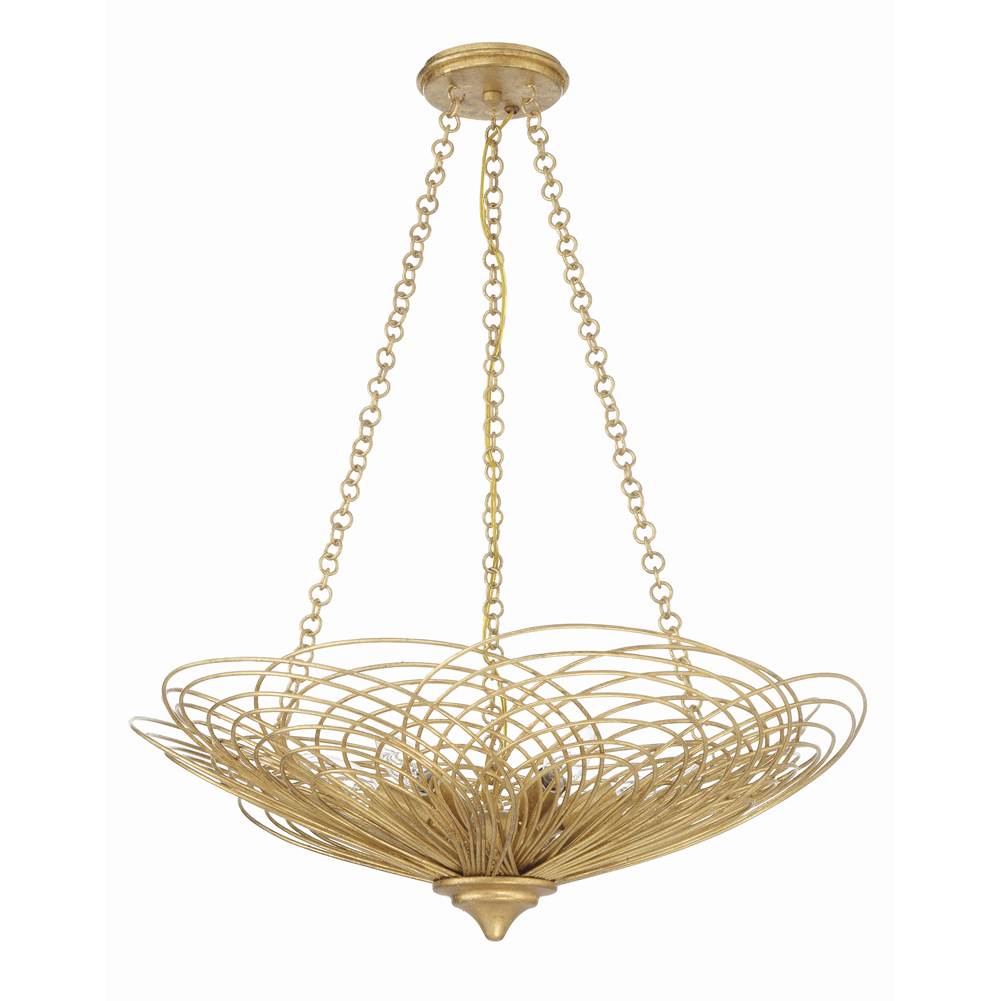 Crystorama Doral 6 Light Matte White Chandelier