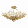 Crystorama DOR-B7706-RG_CEILING Renaissance Gold Doral 6 Light Renaissance Gold Semi Flush Mount Image 1