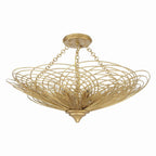 Crystorama DOR-B7706-RG_CEILING Renaissance Gold Doral 6 Light Renaissance Gold Semi Flush Mount Image 1