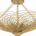 Crystorama DOR-B7706-RG_CEILING Renaissance Gold Doral 6 Light Renaissance Gold Semi Flush Mount Image 2