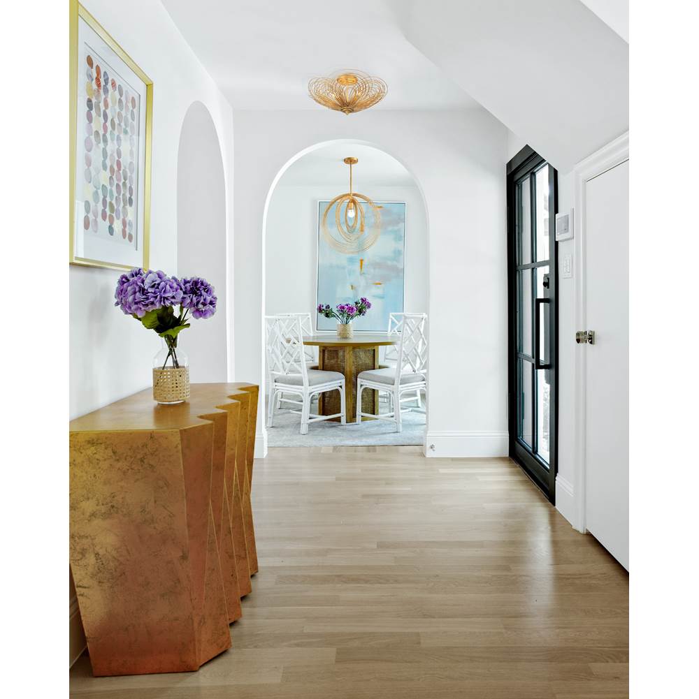 Crystorama Doral 1 Light Renaissance Gold Pendant