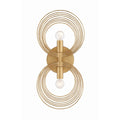 Crystorama DOR-B7722-RG Renaissance Gold Doral 2 Light Renaissance Gold Wall Mount Image 1