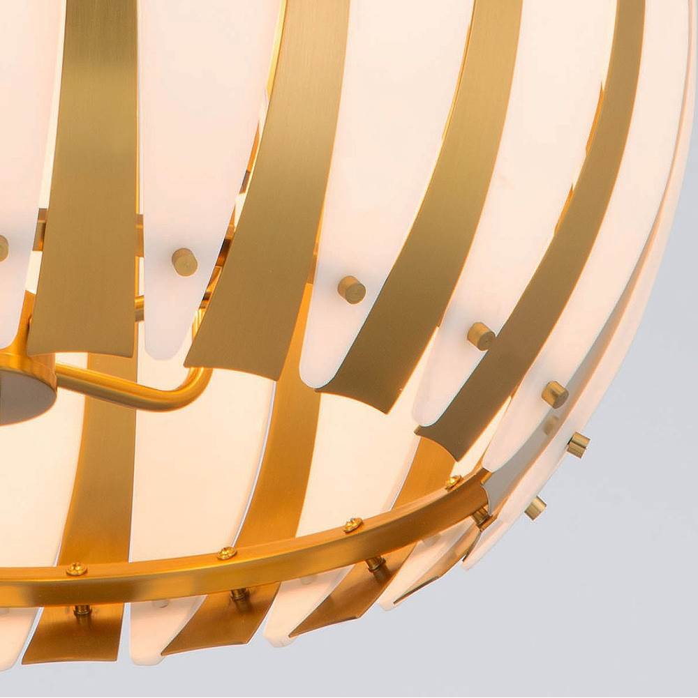 Crystorama DRA-8003-LG Luxe Gold Daria 20.5'' Luxe Gold Chandelier Image 6
