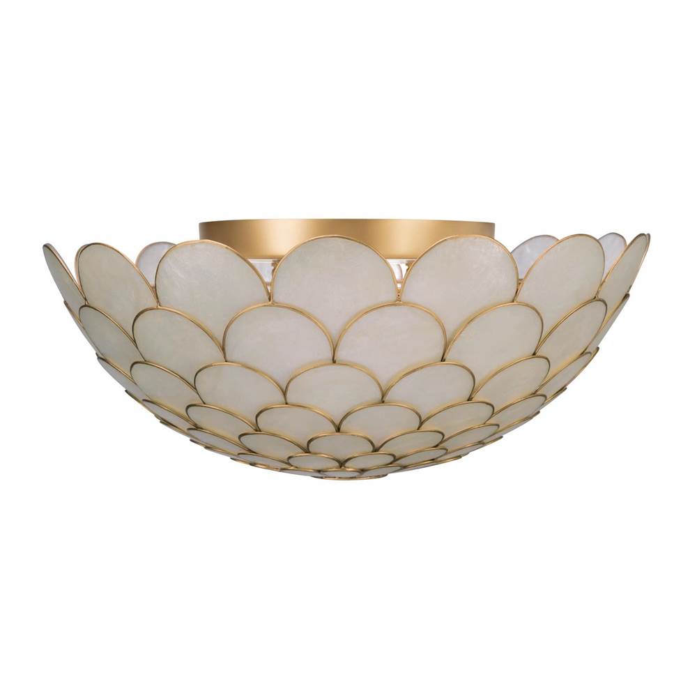 Crystorama Darby 16'' Led Soft Gold Semi Flush Mount