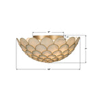 Crystorama DRB-7000-SG Soft Gold Darby 16'' Led Soft Gold Semi Flush Mount Image 2