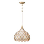 Crystorama DRB-7003-SG Soft Gold Darby 14'' Soft Gold Pendant Image 1