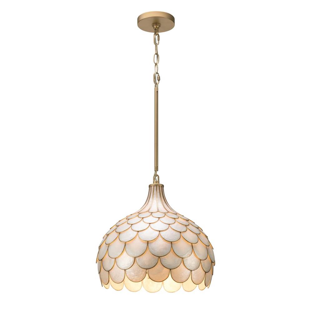 Crystorama DRB-7003-SG Soft Gold Darby 14'' Soft Gold Pendant Image 7