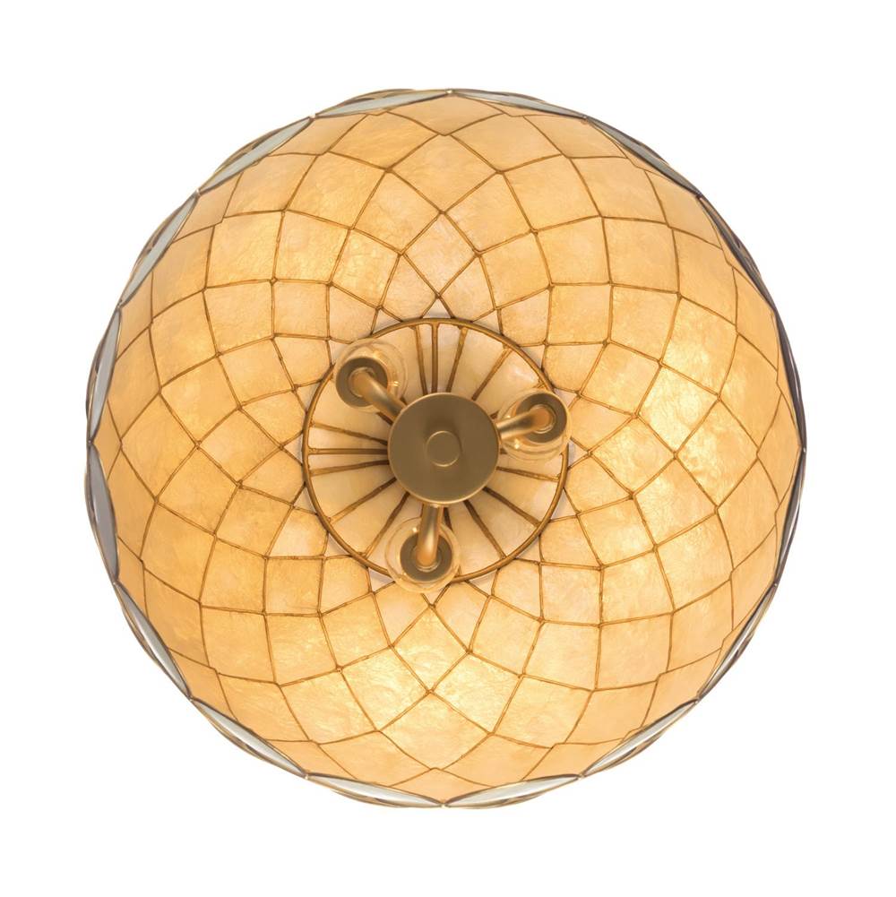 Crystorama DRB-7003-SG Soft Gold Darby 14'' Soft Gold Pendant Image 4