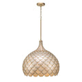Crystorama DRB-7005-SG Soft Gold Darby 21'' Soft Gold Pendant Image 1