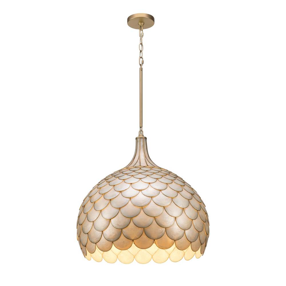 Crystorama DRB-7005-SG Soft Gold Darby 21'' Soft Gold Pendant Image 7