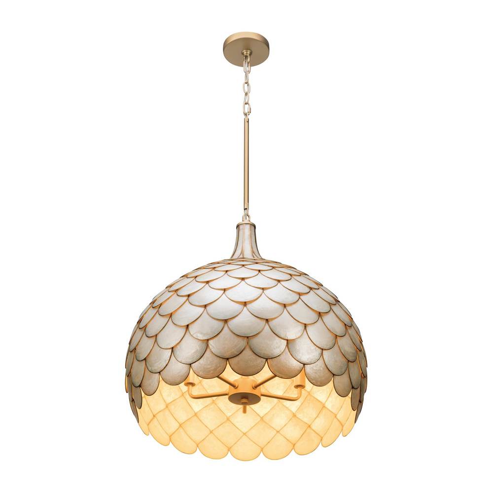 Crystorama DRB-7005-SG Soft Gold Darby 21'' Soft Gold Pendant Image 6