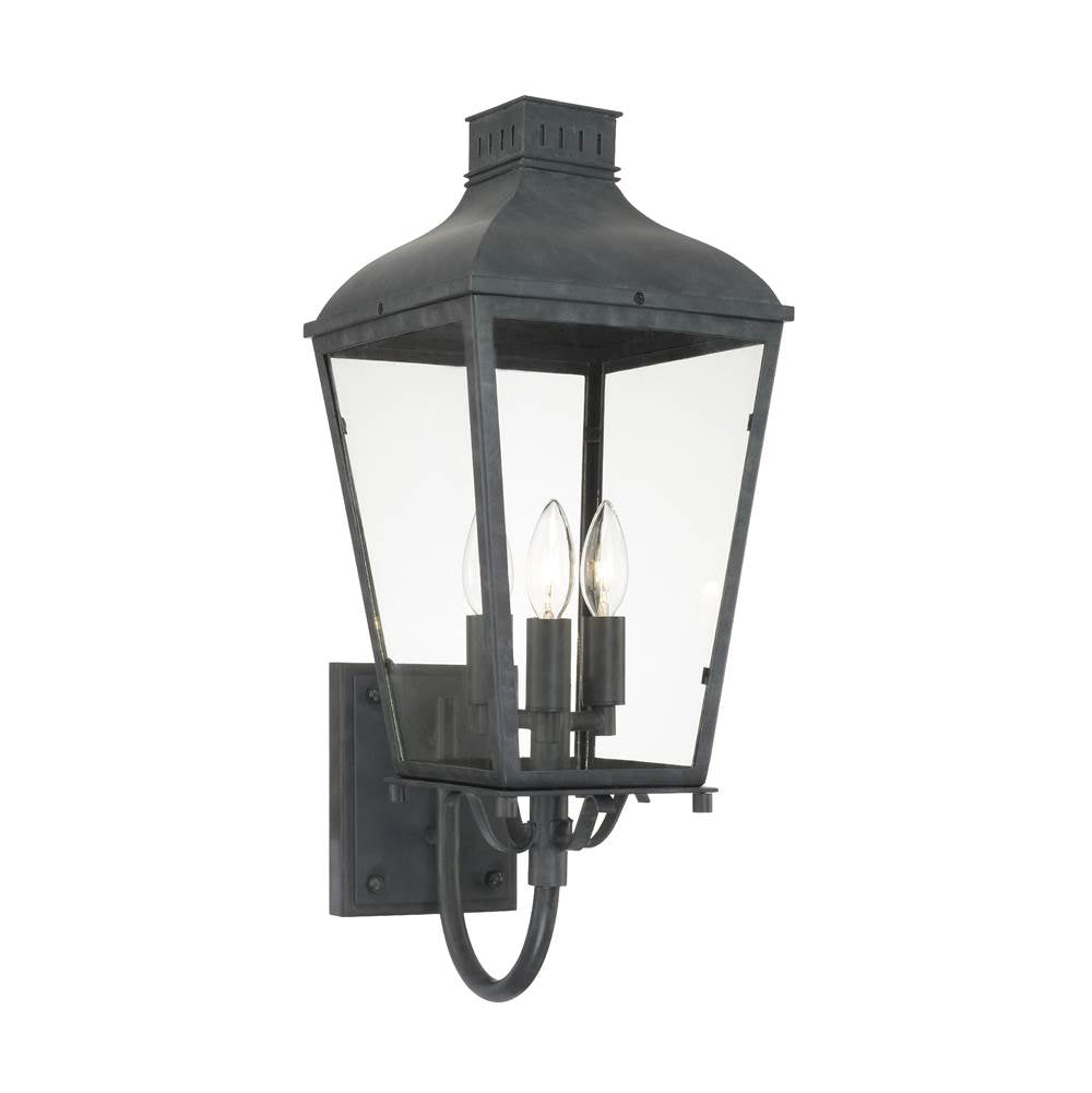 Crystorama DUM-9802-GE Graphite Dumont 3 Light Graphite Outdoor Wall Mount Image 1