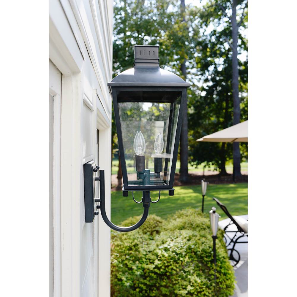 Crystorama DUM-9802-GE Graphite Dumont 3 Light Graphite Outdoor Wall Mount Image 3