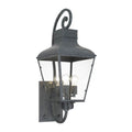 Crystorama DUM-9803-GE Graphite Dumont 3 Light Graphite Outdoor Wall Mount Image 1