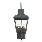 Crystorama Dumont 3 Light Graphite Outdoor Wall Mount