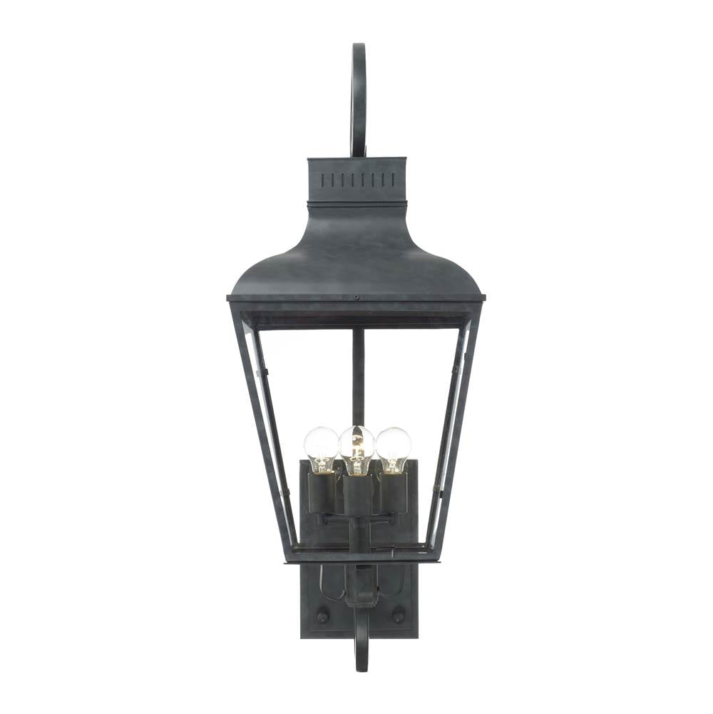 Crystorama DUM-9803-GE Graphite Dumont 3 Light Graphite Outdoor Wall Mount Image 3