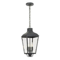 Crystorama DUM-9805-GE Graphite Dumont 3 Light Graphite Outdoor Chandelier Image 1