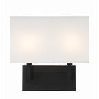 Crystorama Durham 2 Light Black Forged Sconce