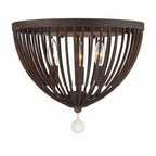 Crystorama DUV-620-FB Forged Bronze Duval 3 Light Forged Bronze Ceiling Mount Image 1