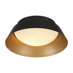 Crystorama ED0552202MKGD Matte Black,Gold Donoven 2 Light Matte Black, Gold Flush Mount Image 6