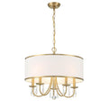 Crystorama ED0662205VG Vibrant Gold Adalynn 5 Light Vibrant Gold Chandelier Image 1