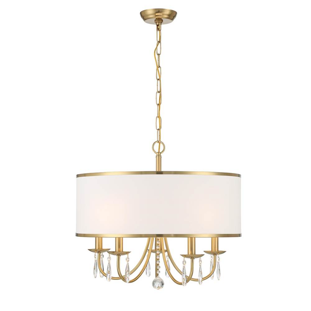 Crystorama ED0662205VG Vibrant Gold Adalynn 5 Light Vibrant Gold Chandelier Image 6