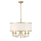 Crystorama ED0662205VG Vibrant Gold Adalynn 5 Light Vibrant Gold Chandelier Image 6