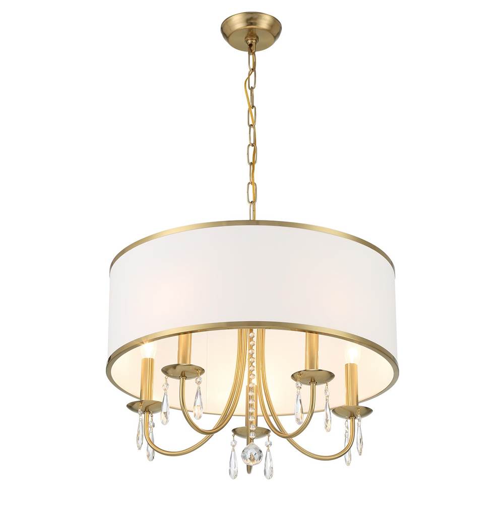 Crystorama ED0662205VG Vibrant Gold Adalynn 5 Light Vibrant Gold Chandelier Image 5