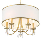 Crystorama ED0662205VG Vibrant Gold Adalynn 5 Light Vibrant Gold Chandelier Image 4