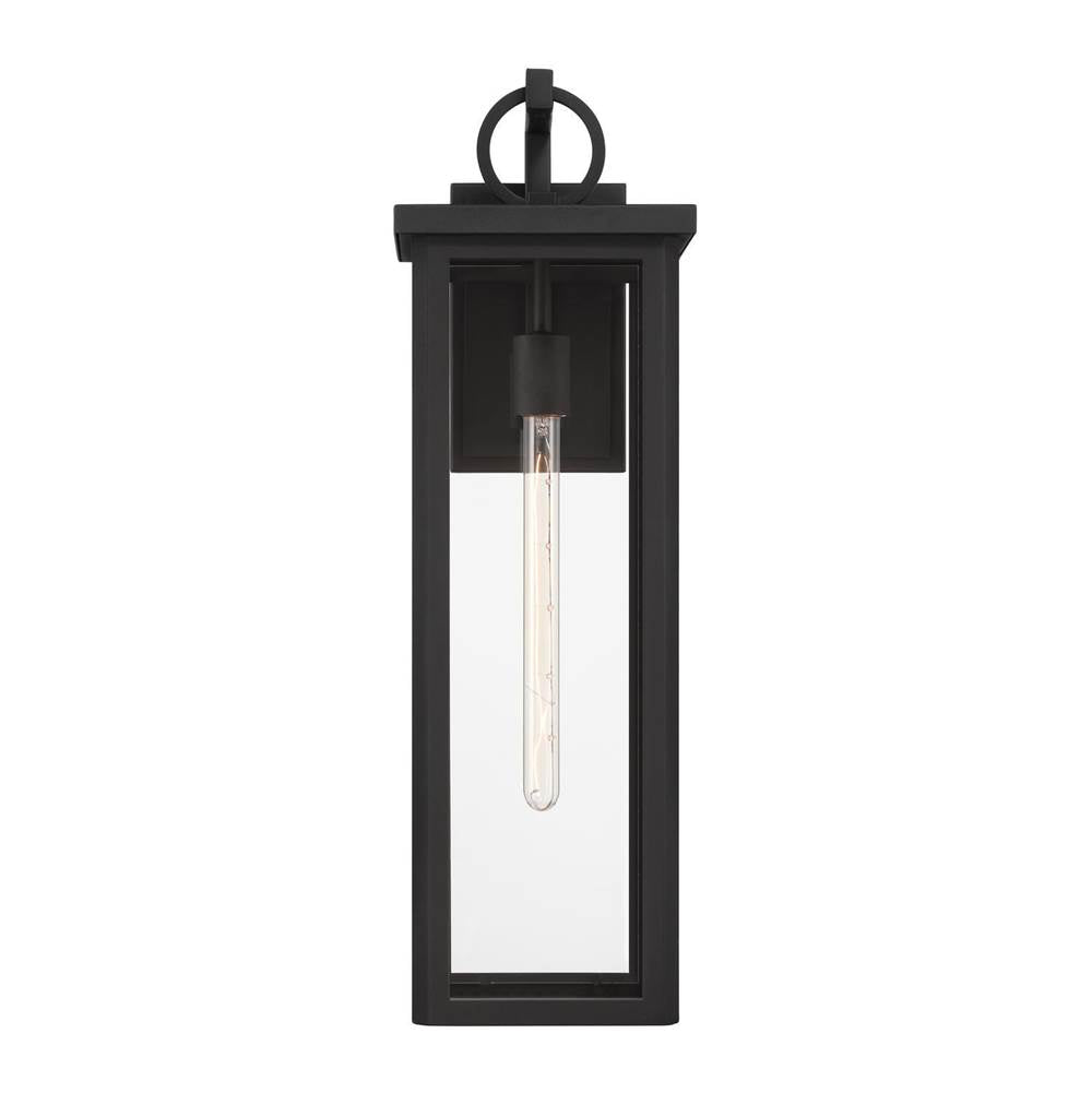 Crystorama Boadie 1 Light Matte Black Outdoor Sconce