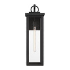 Crystorama Boadie 1 Light Matte Black Outdoor Sconce
