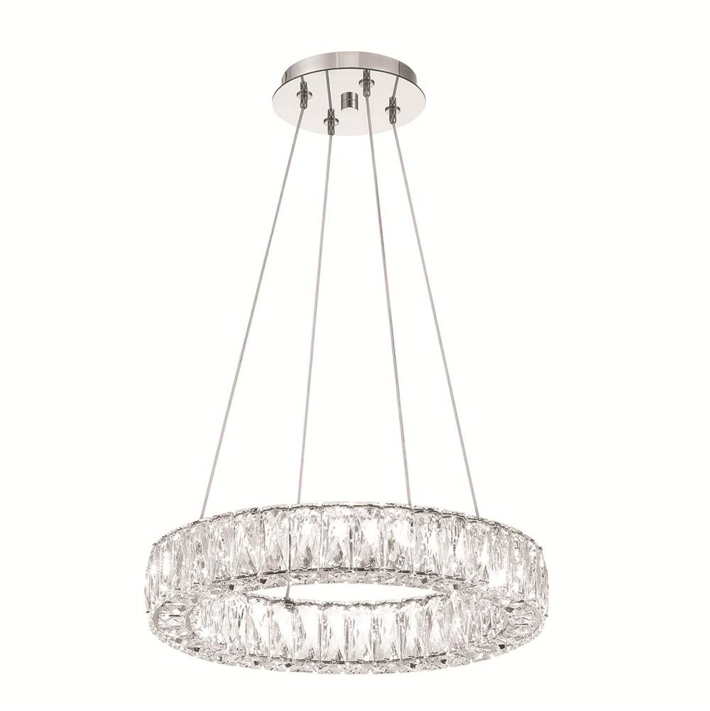 Crystorama ED3541801CH Polished Chrome Kinsley Led Polished Chrome Chandelier Image 1