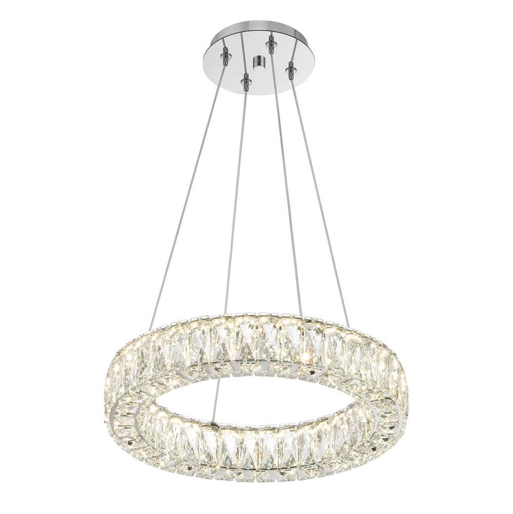 Crystorama Kinsley Led Polished Chrome Chandelier