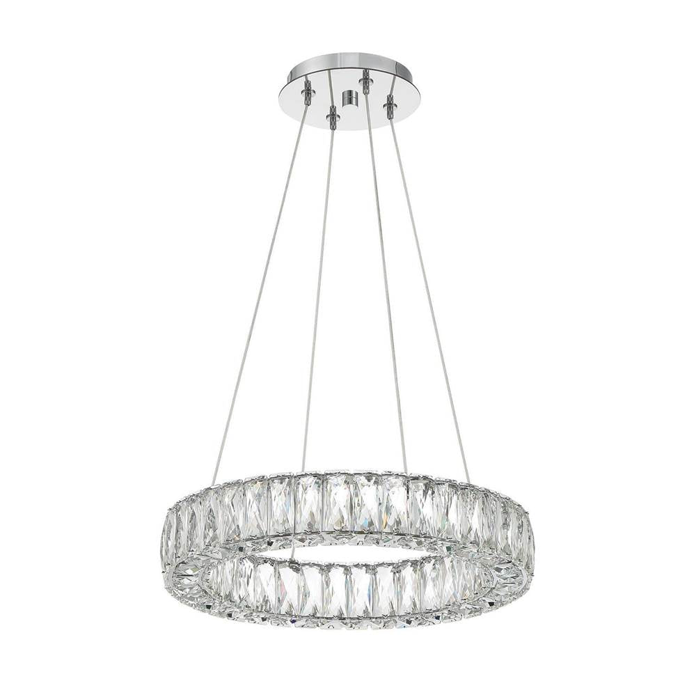 Crystorama ED3541801CH Polished Chrome Kinsley Led Polished Chrome Chandelier Image 4