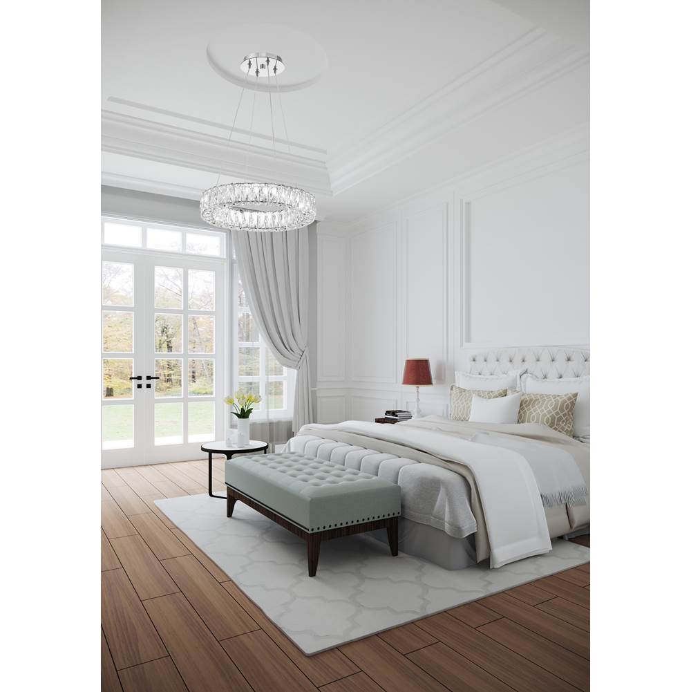 Crystorama ED3541801CH Polished Chrome Kinsley Led Polished Chrome Chandelier Image 3