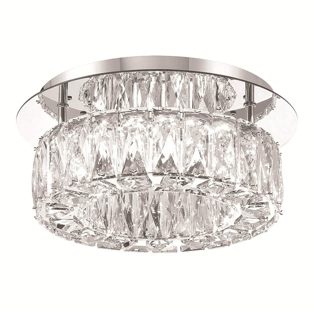Crystorama ED3551201CH Polished Chrome Kinsley Led Polished Chrome Flush Mount Image 1