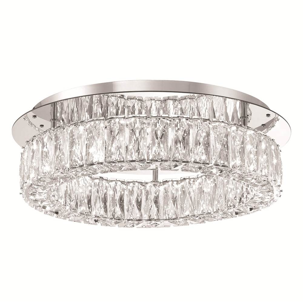 Crystorama ED3551801CH Polished Chrome Kinsley Led Polished Chrome Flush Mount Image 1