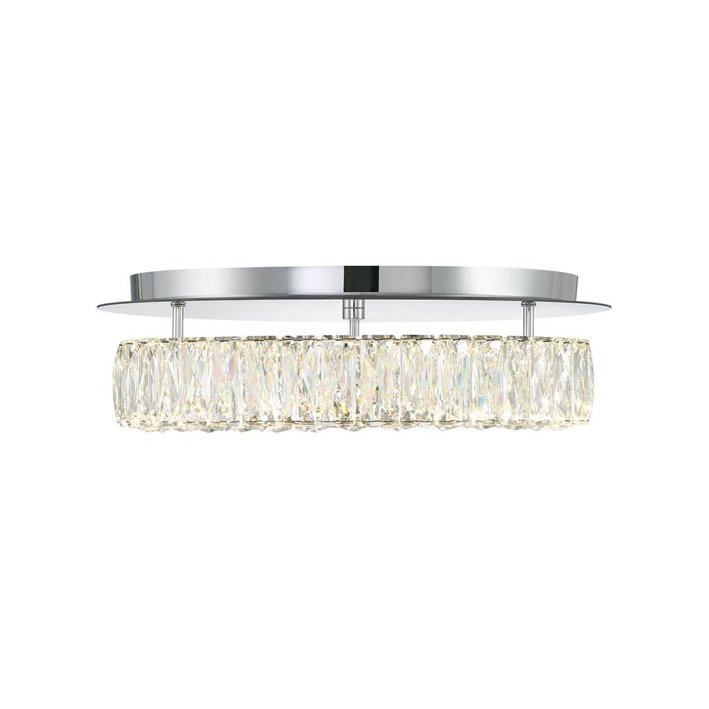 Crystorama ED3551801CH Polished Chrome Kinsley Led Polished Chrome Flush Mount Image 5