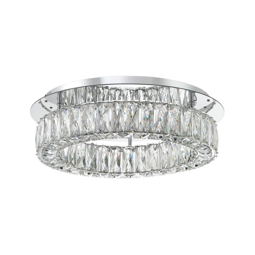Crystorama ED3551801CH Polished Chrome Kinsley Led Polished Chrome Flush Mount Image 4